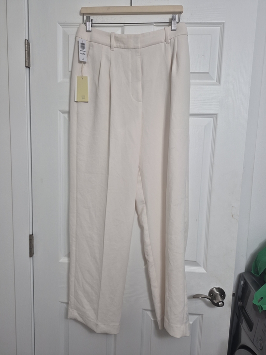 Wilfred Pants - Wilfred Wide-Leg Cream Trousers